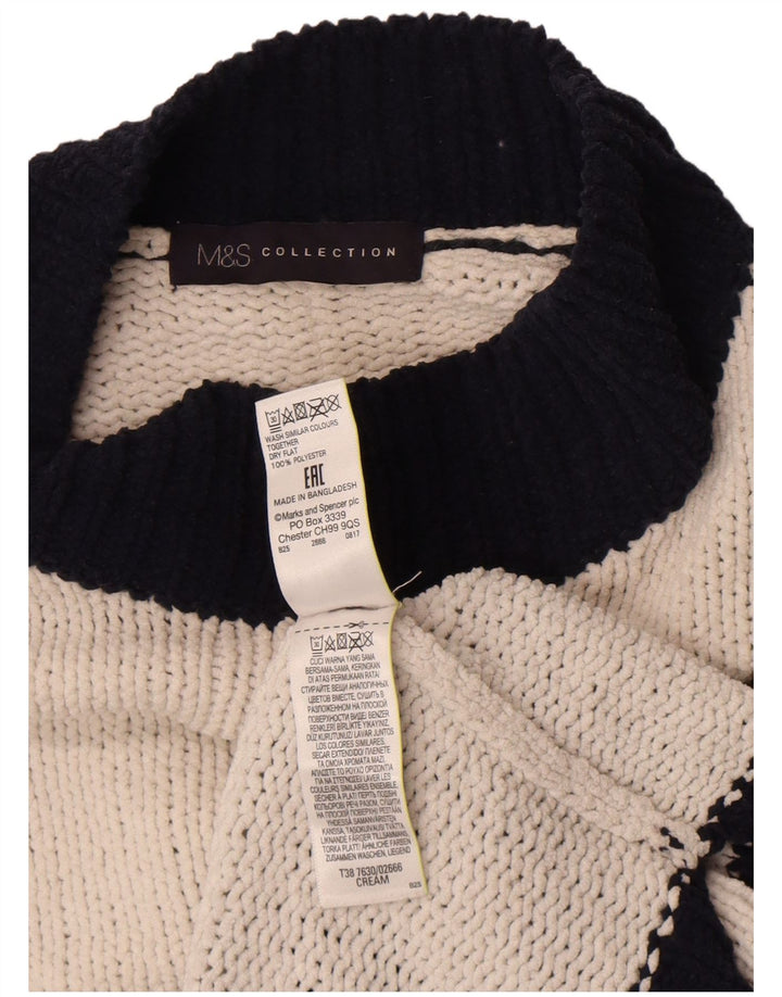Pulover cu gât țestoasă pentru femei Marks & Spencer UK 14 Medium White