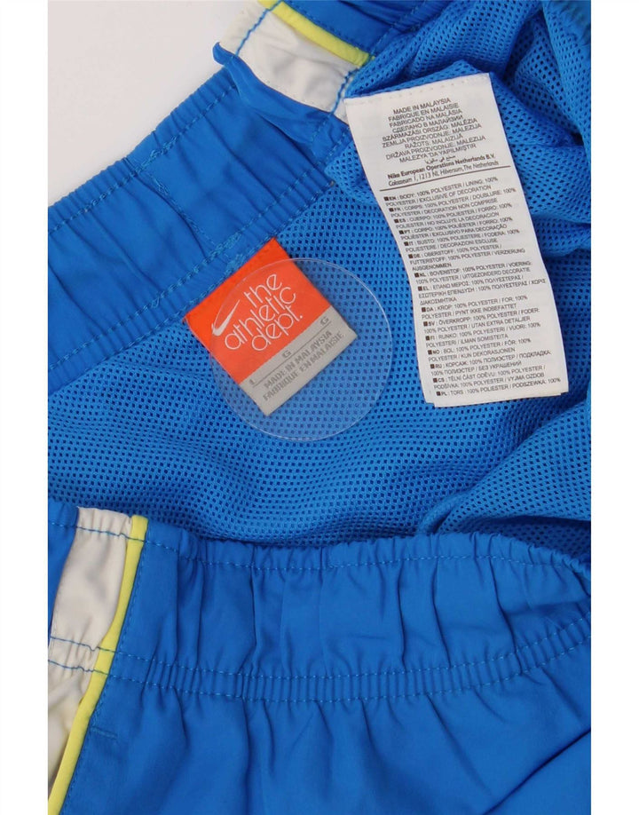 Pantaloni scurți de înot Nike pentru bărbați, mari, albastru, poliester color bloc
