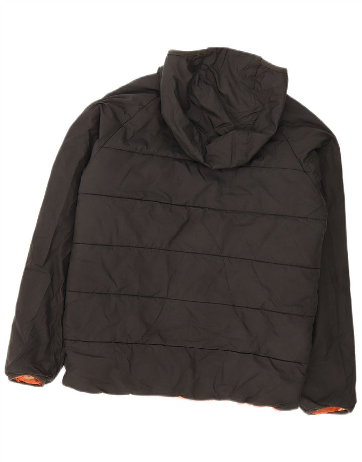Jachetă reversibilă cu glugă The North Face pentru băieți 13-14 ani mare neagră