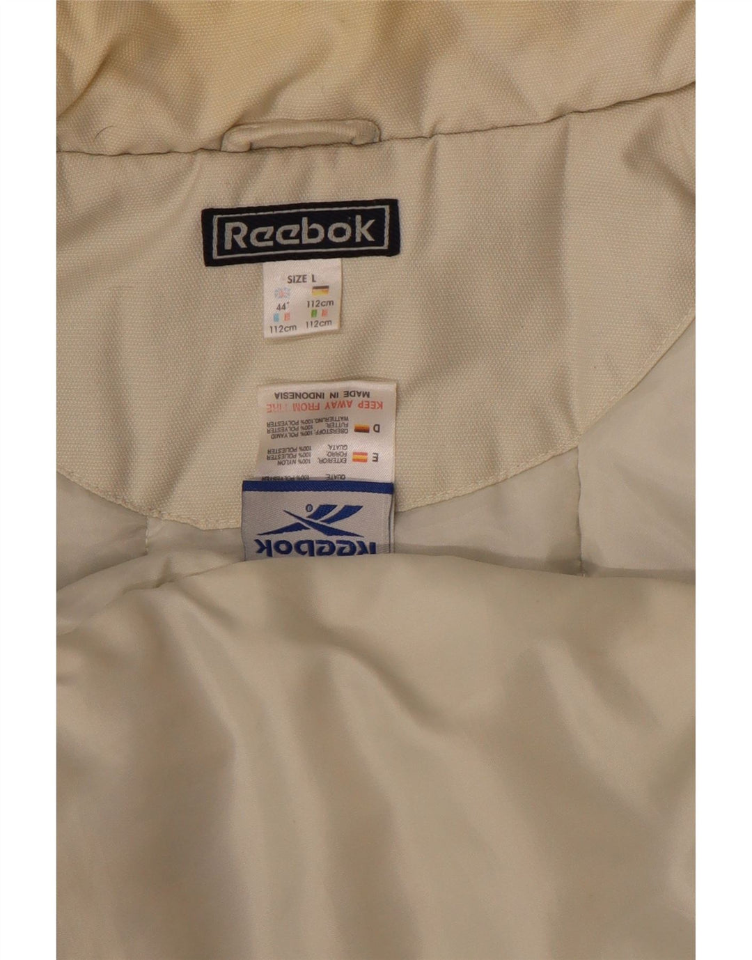 Jachetă căptușită pentru bărbați Reebok UK 40, mare, nailon bleumarin