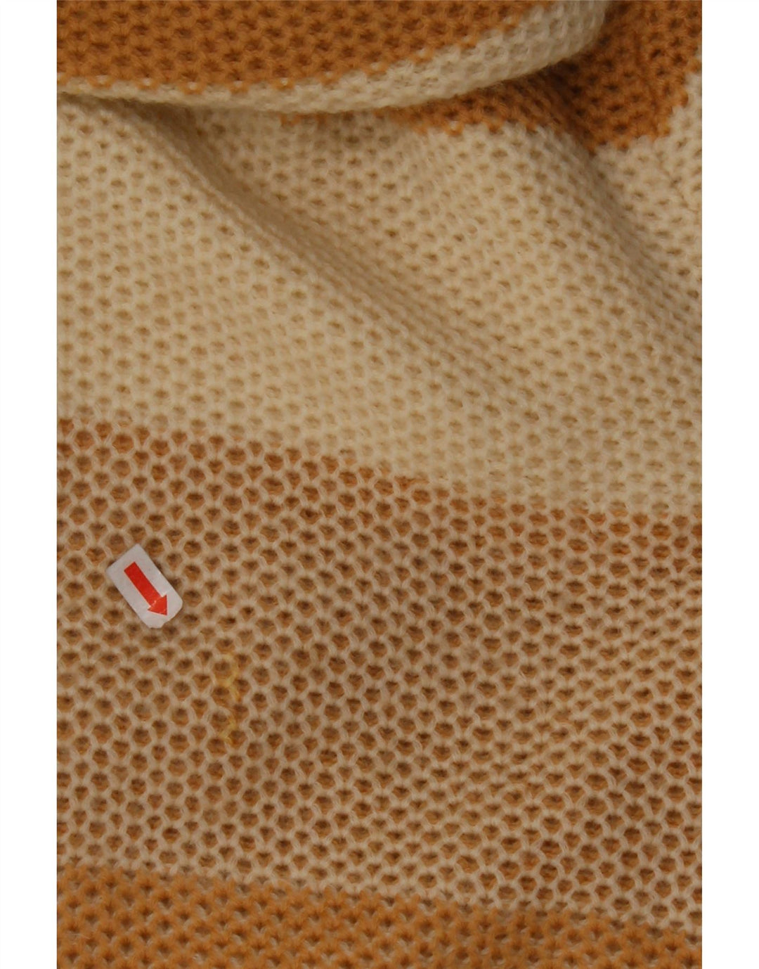 Pulover pentru femei VINTAGE cu gât rulat IT 44 Medium Bej cu dungi