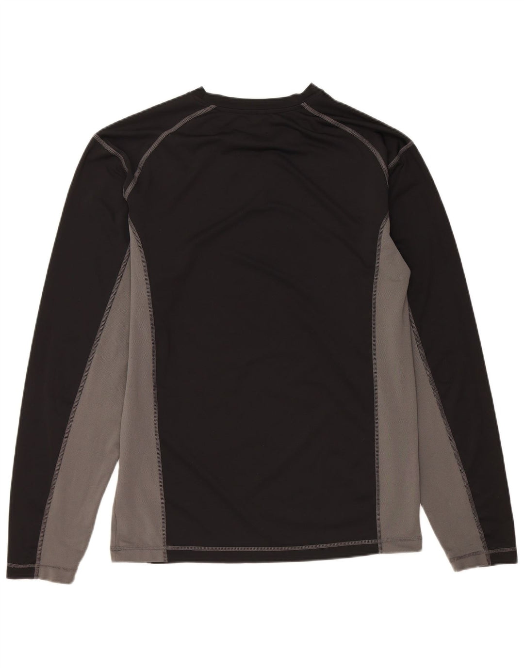 CHAMPION Mens Top Long Sleeve 2XL Black Colourblock Polyester