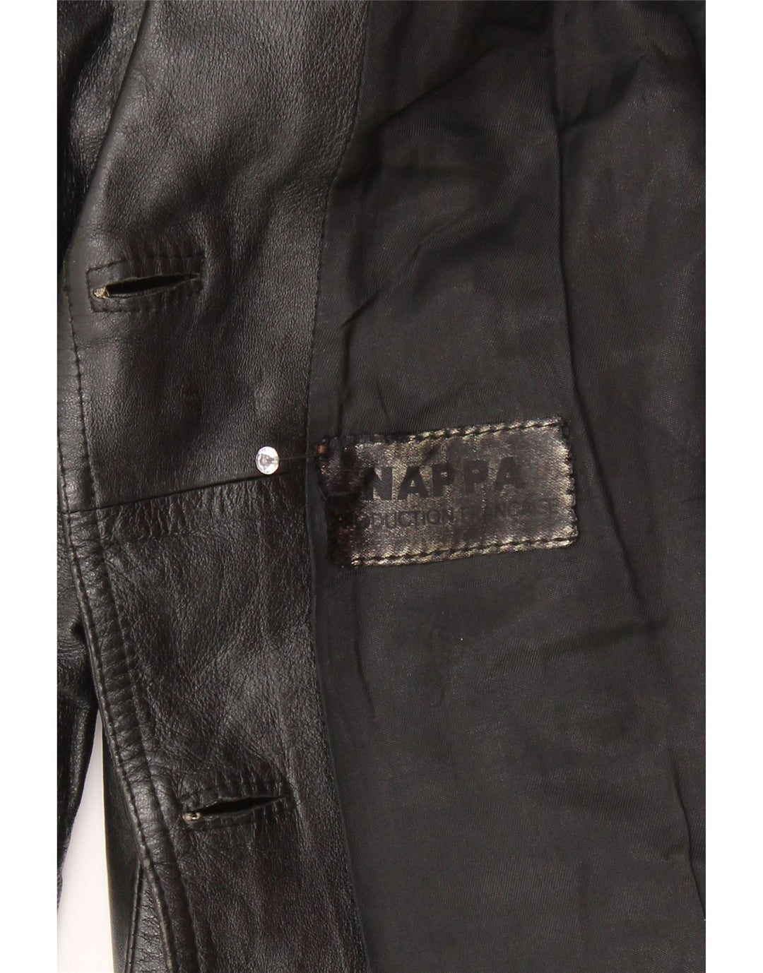 Jachetă de piele Nappa pentru femei UK 14 Medium Black