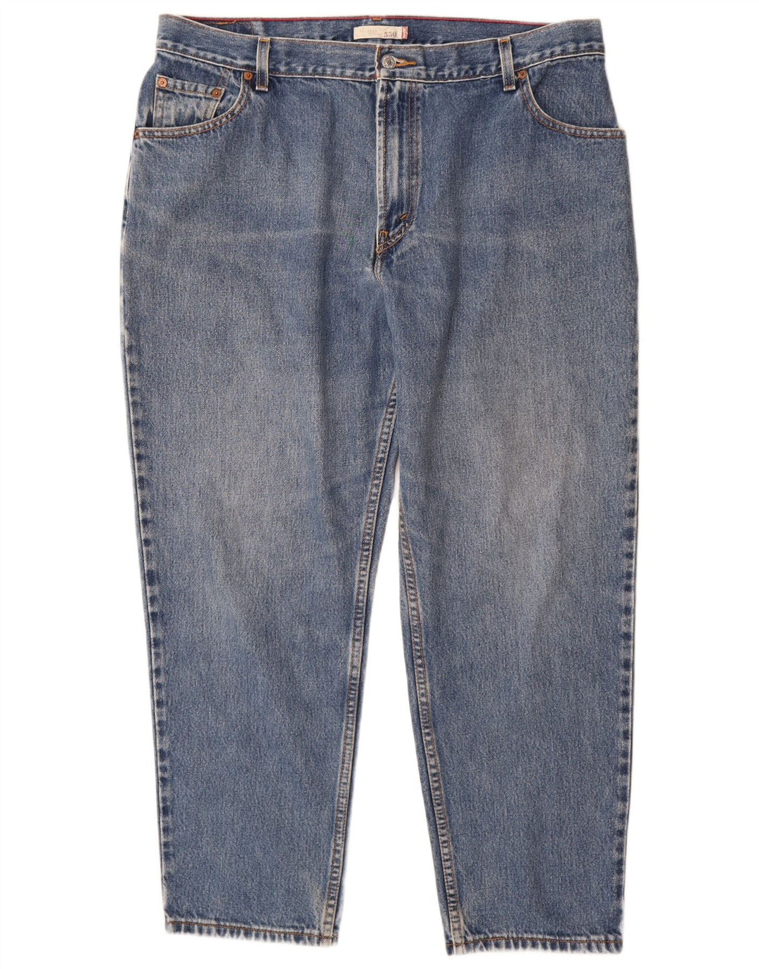 Blugi conici cu talie înaltă LEVI'S 550 pentru femei US 18 2XL W36 L29 Albastru