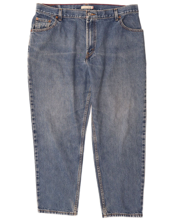 Blugi conici cu talie înaltă LEVI'S 550 pentru femei US 18 2XL W36 L29 Albastru