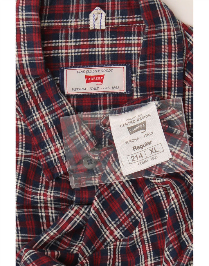Cămașă de flanel pentru bărbați CARRERA, XL, roșu, din bumbac