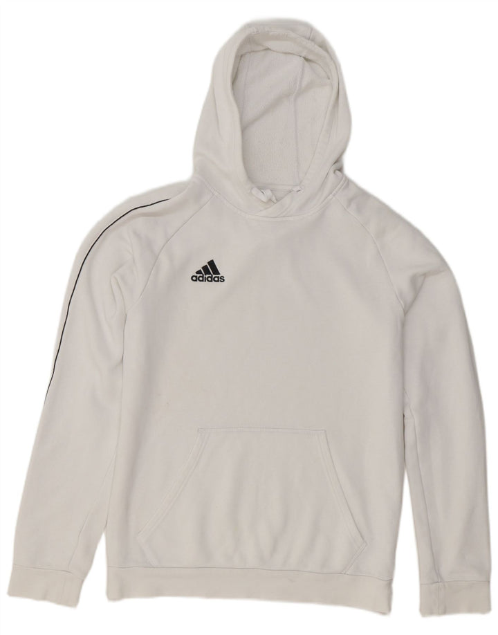 Pulover Adidas pentru bărbați, bumbac alb mediu