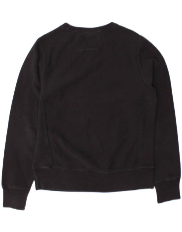 Pulover supradimensionat cu grafic pentru femei Champion UK 10 Mic Negru