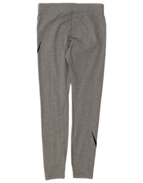 Leggings pentru femei Nike UK 14, gri mediu, bumbac sport