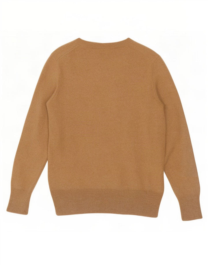 Pulover pentru femei Marks & Spencer cu decolteu triplu UK 14 mare maro geometric