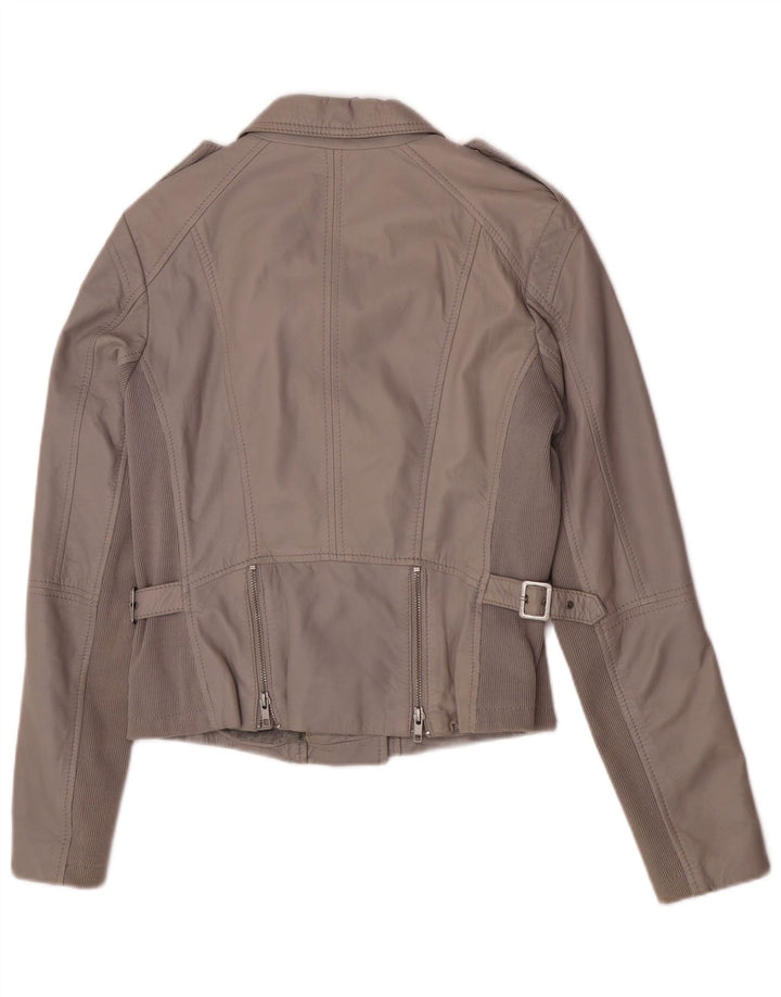 S.Oliver Jachetă Biker din piele pentru femei UK 8 Small Gri