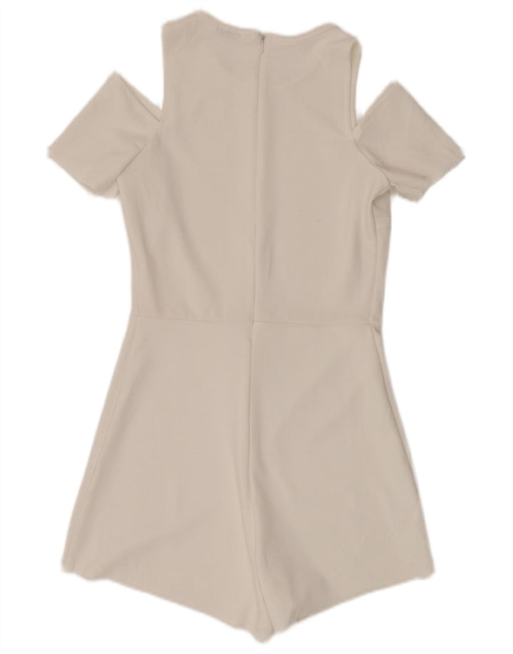 Costum pentru femei ZARA cu mânecă scurtă UK 8 Small W28 White