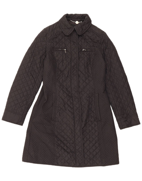 Palton matlasat Hobbs pentru femei UK 10 Nylon negru mic