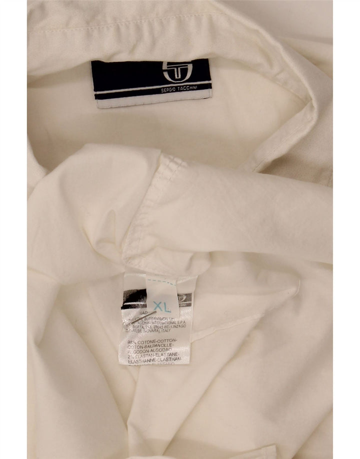 Cămașă pentru bărbați Sergio Tacchini XL Bumbac alb