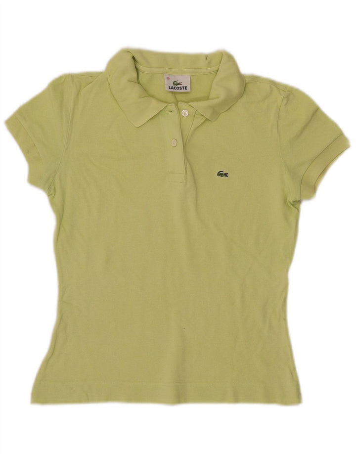 Tricou polo pentru femei LACOSTE Mărimea 38 bumbac verde mediu