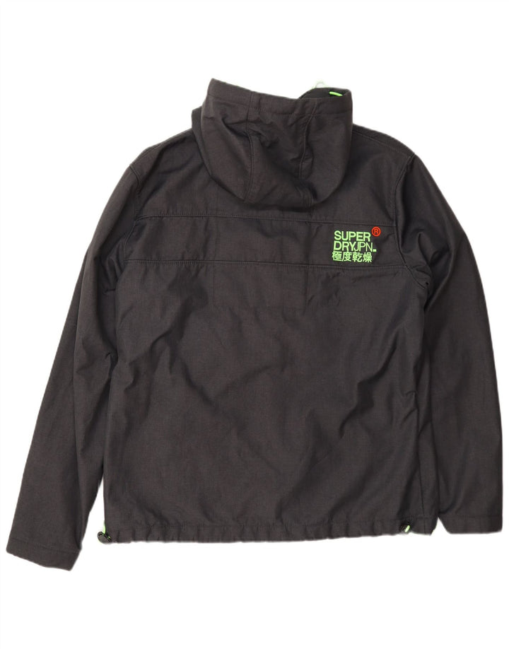 Jachetă de ploaie cu glugă pentru bărbați Superdry Windtrekker UK 44 2XL poliester gri