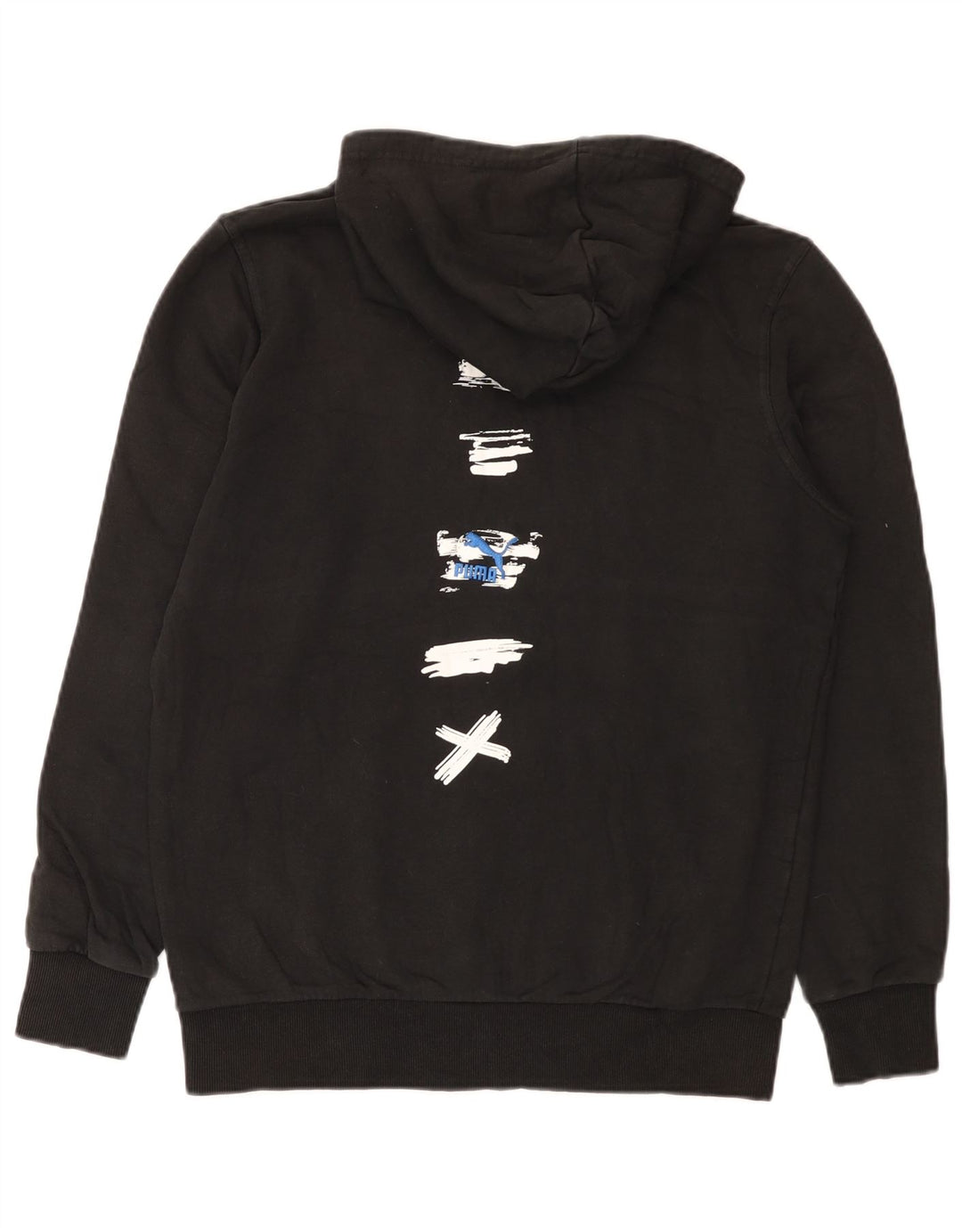 Pulover pentru bărbați Puma Graphic Hoodie, bumbac mediu negru