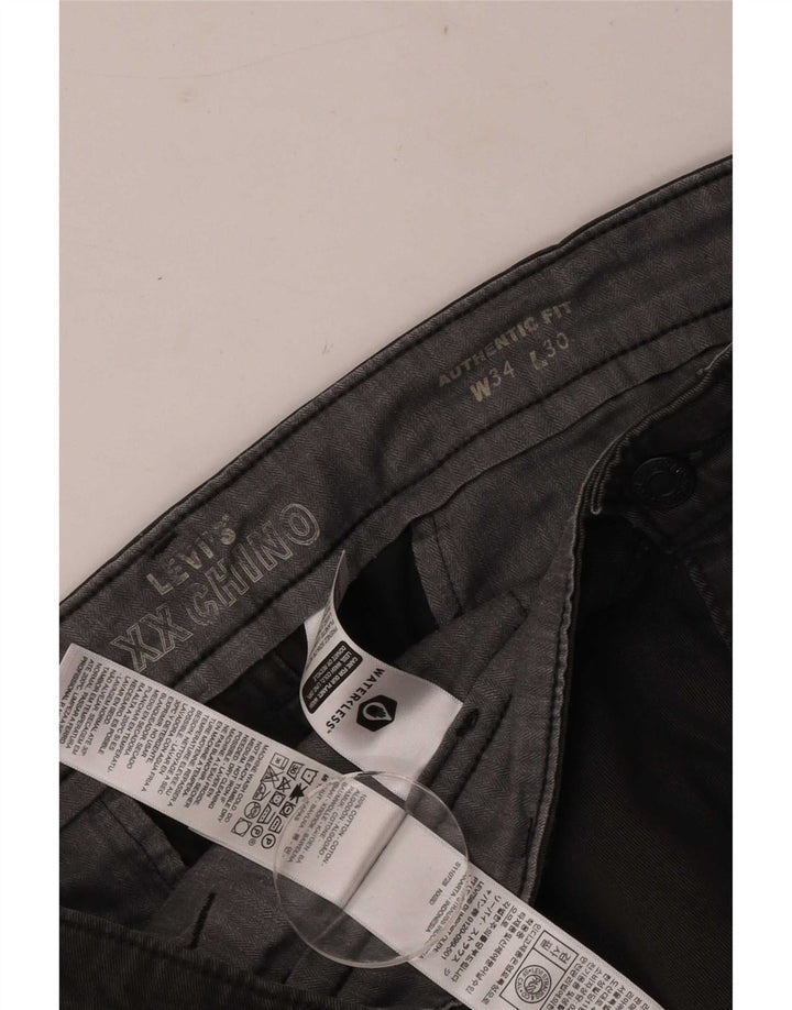 Pantaloni chino authentic Levi's pentru bărbați L34 L30 bumbac gri