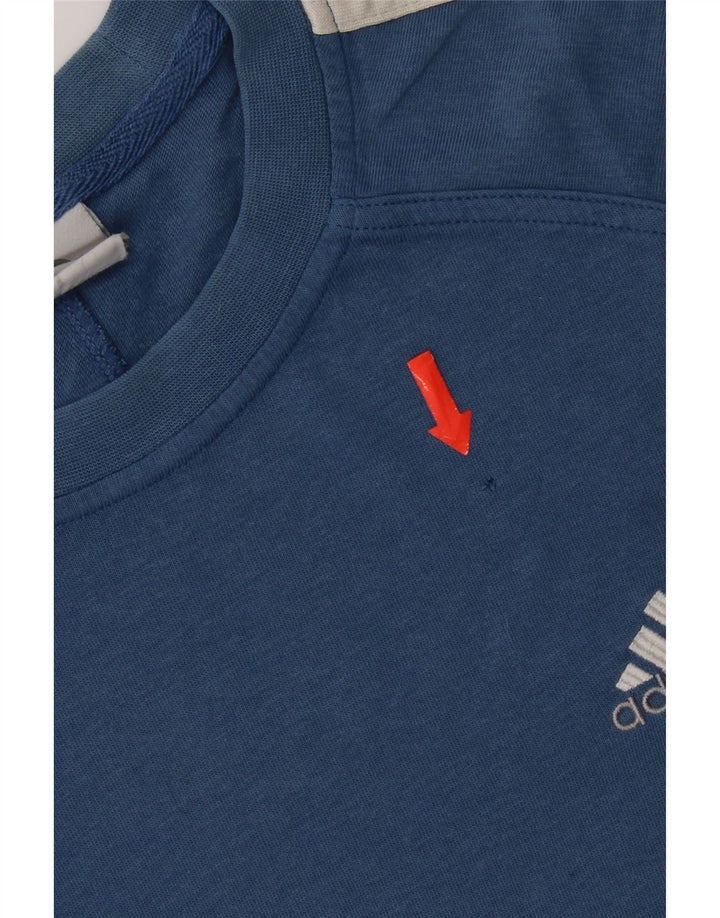 Tricou pentru bărbați Adidas Top mic, albastru, bumbac