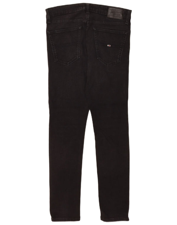Blugi skinny pentru bărbați Tommy Hilfiger W32 L32 bumbac negru