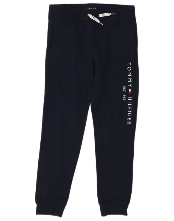 Pantaloni de trening grafic Tommy Hilfiger pentru baieti Pantaloni de jogging 9-10 ani bleumarin