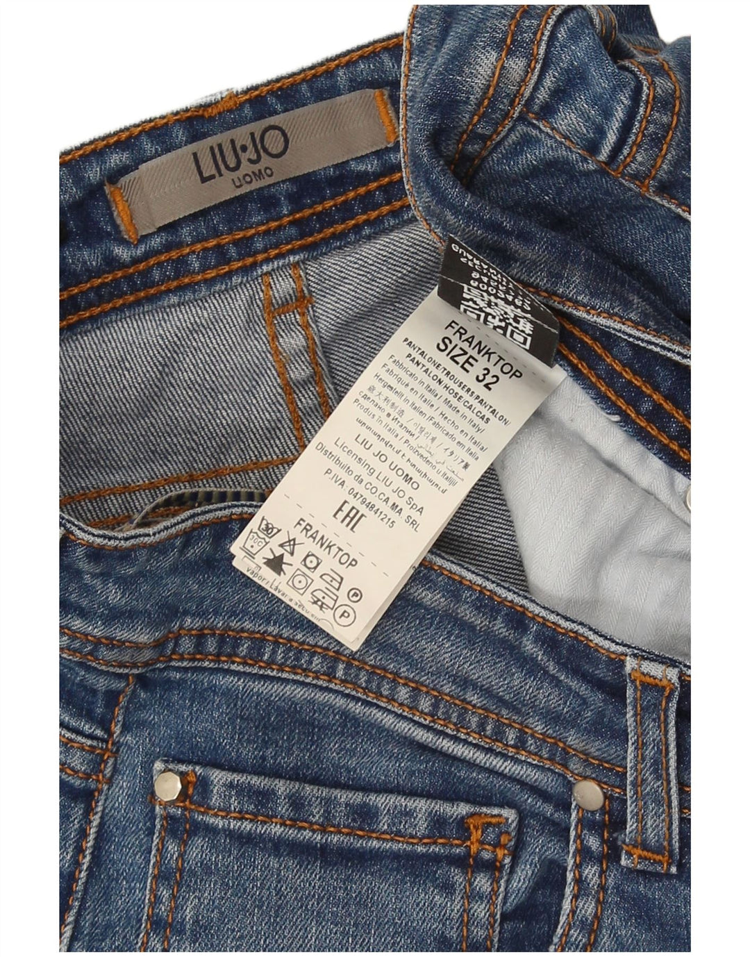 Blugi pentru bărbați Liu Jo Franktop Slim W32 L28 Bumbac albastru