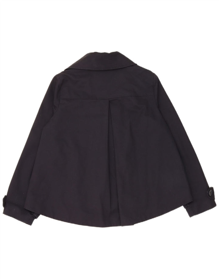 Palton supradimensionat pentru femei Les Copains UK 10 mic bumbac bleumarin