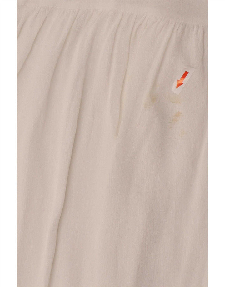 Cămașă cu mânecă lungă pentru femei Zara Regular Fit UK 12 Medium White