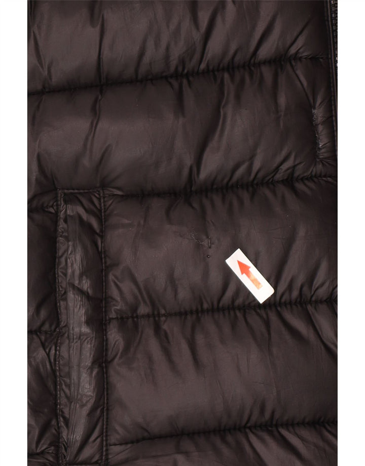 Jachetă căptușită cu glugă Champion Boys 11-12 ani Poliester negru