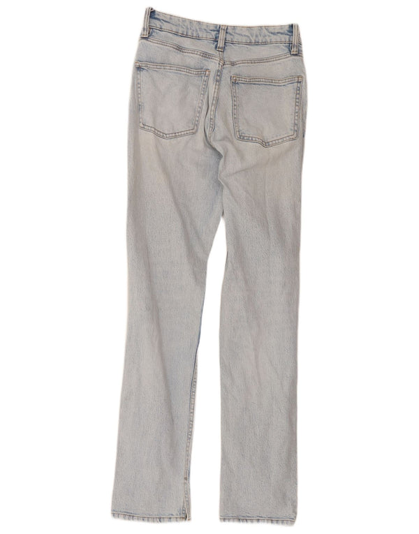 Blugi drepti pentru femei Zara EU 36 XS W26 L30 Albastru