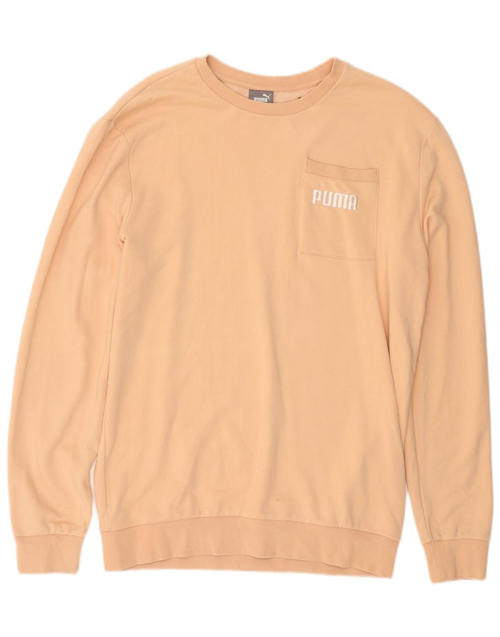 Pulover supradimensionat pentru femei PUMA UK 14 Bumbac galben mediu
