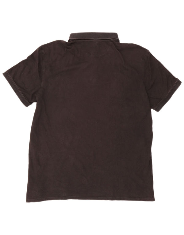 Cămașă polo Calvin Klein pentru bărbați 2XL bumbac negru