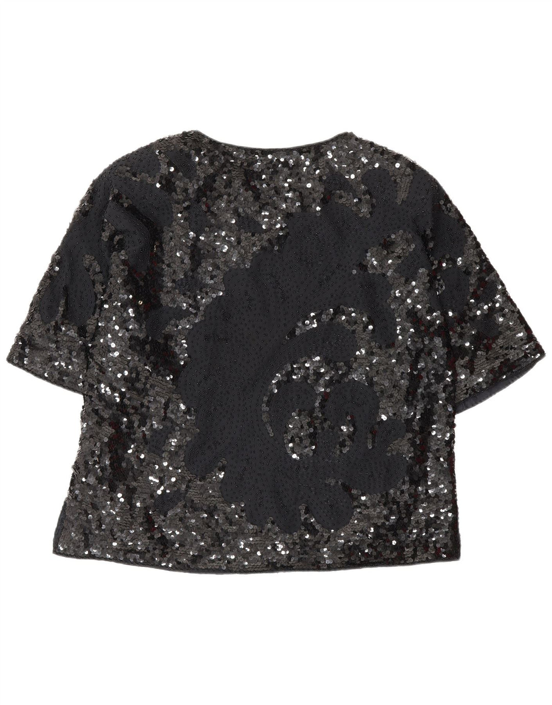 Bluză Vintage Femei Top IT 46 Large Negru