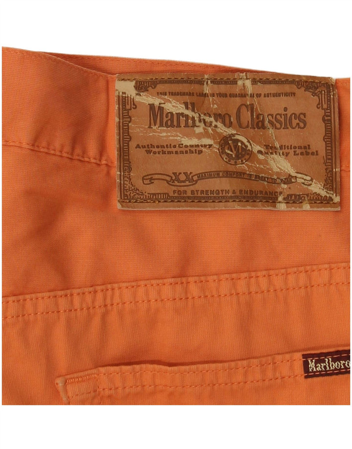 MARLBORO CLASSICS Pantaloni casual drepti pentru femei L34 L34 Bumbac portocaliu