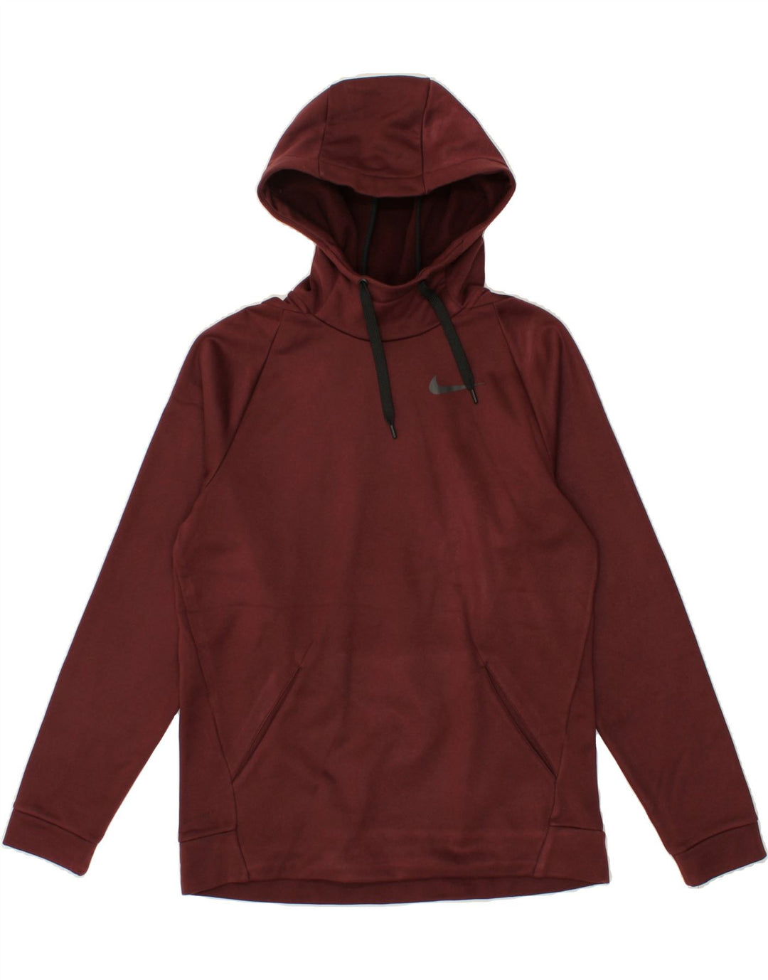 NIKE Mens Hoodie Jumper Small Maroon Polyester Vintage Nike and Second-Hand Nike from Messina Hembry 