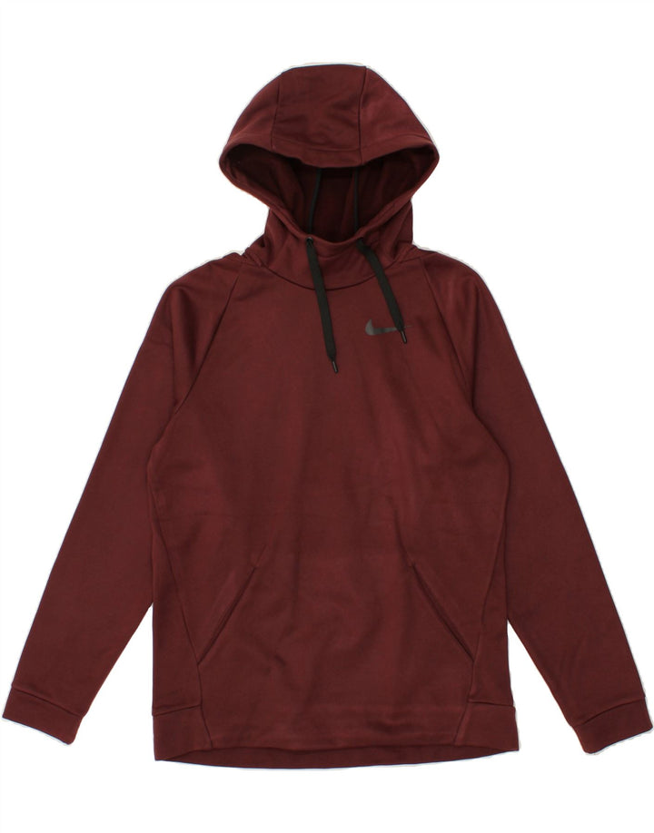 NIKE Mens Hoodie Jumper Small Maroon Polyester Vintage Nike and Second-Hand Nike from Messina Hembry 