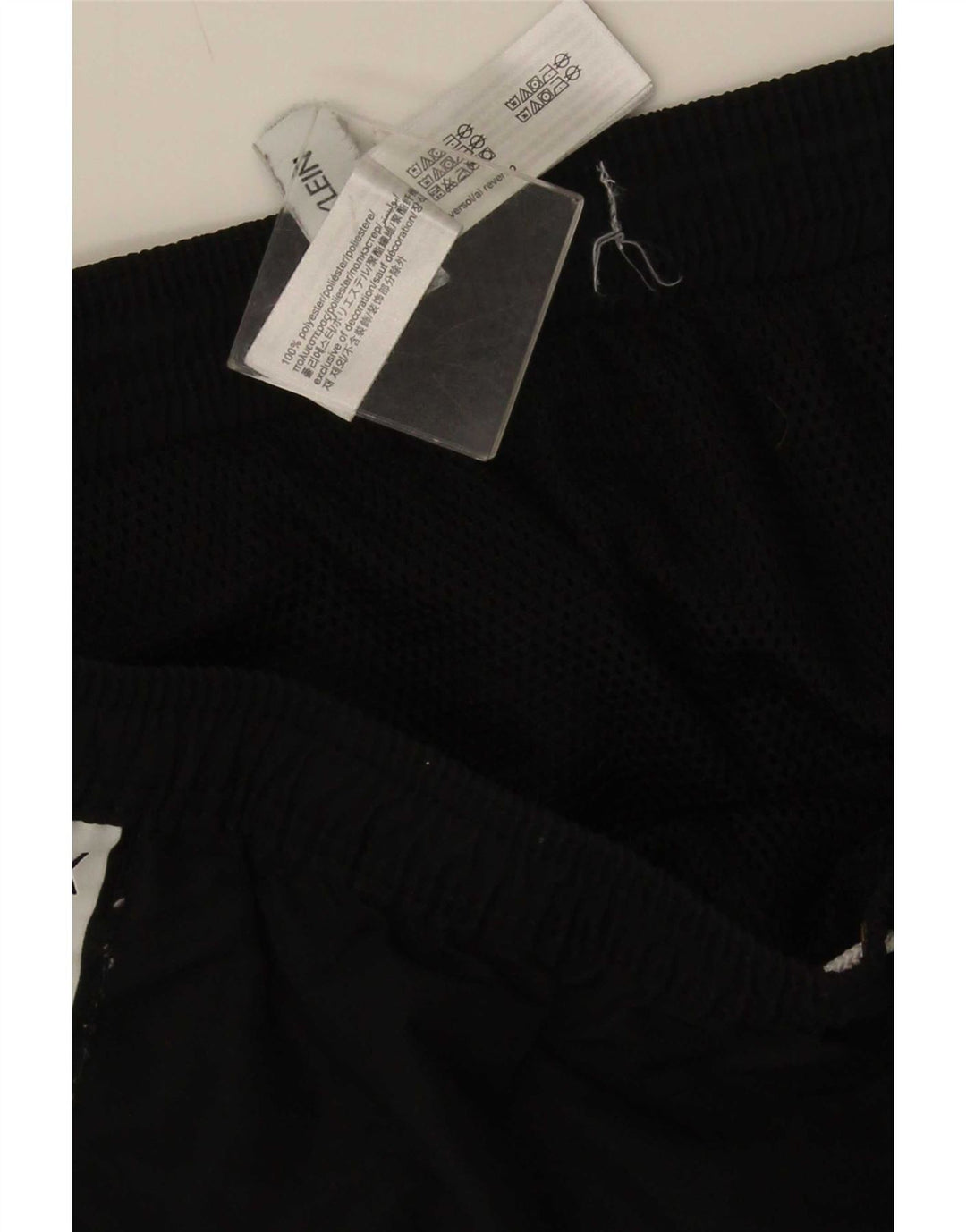 Pantaloni scurți de înot grafic Calvin Klein pentru bărbați, mari, negru, poliester color bloc