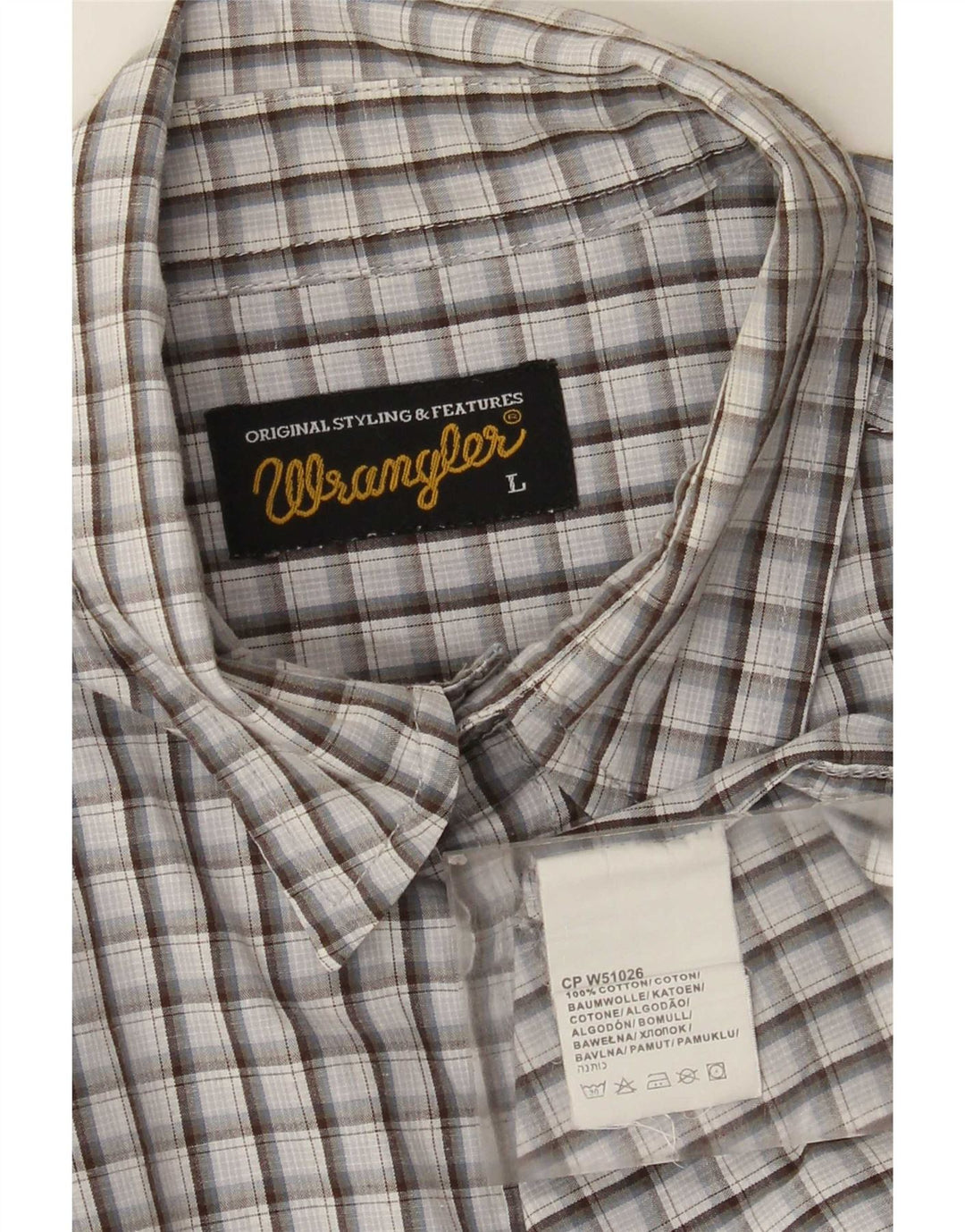Cămașă pentru bărbați Wrangler, mare, multicoloră, din bumbac
