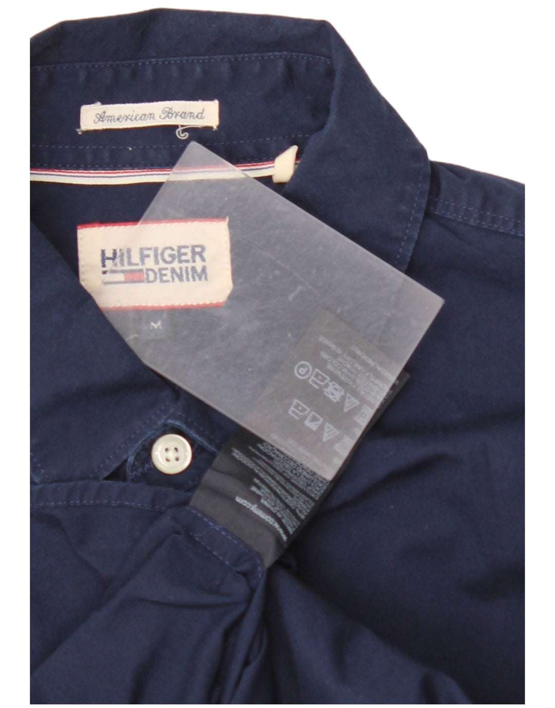 Cămașă pentru bărbați TOMMY HILFIGER Bumbac mediu albastru bleumarin