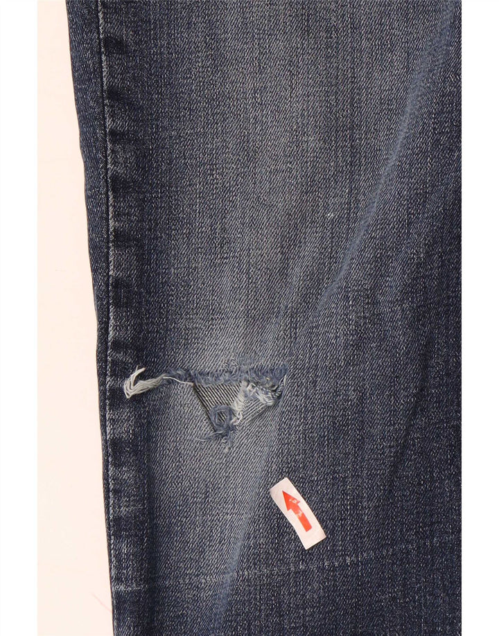 Blugi slim pentru bărbați Gap Distressed W34 L32 Bumbac albastru