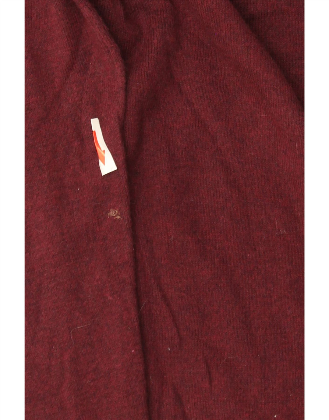 Pulover Superdry pentru bărbați, cu gât crew, bumbac mediu burgundă