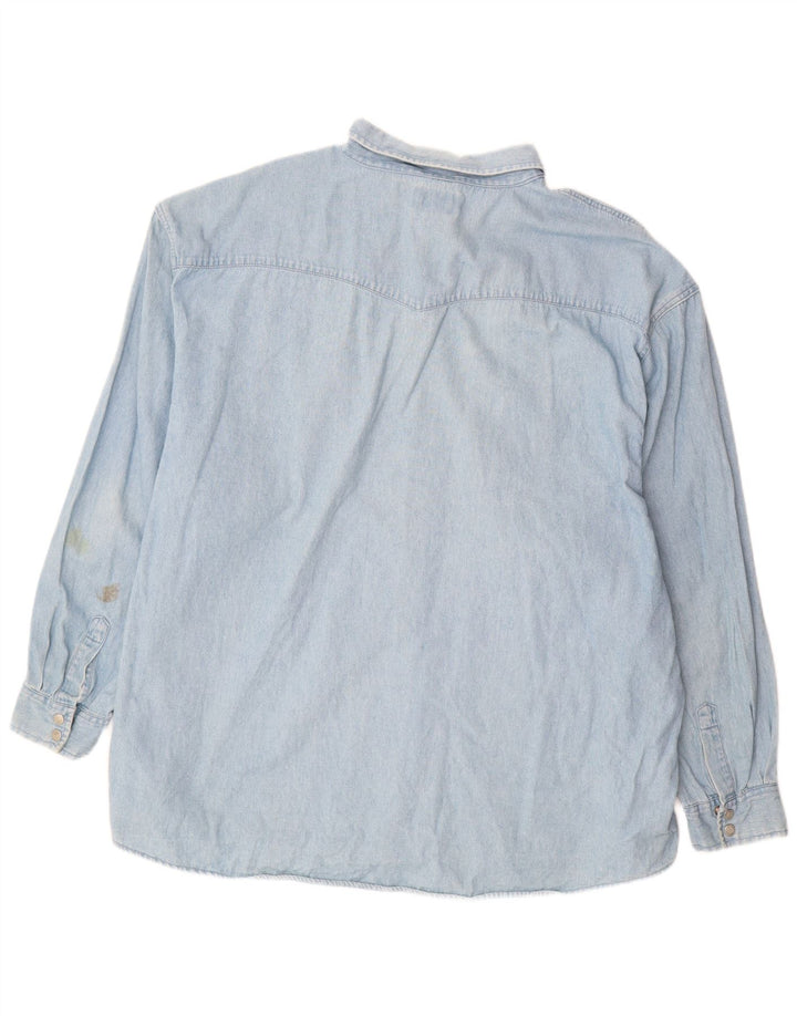 Cămașă din blugi pentru bărbați JOHN BANER, bumbac albastru 3XL