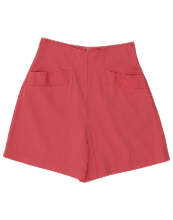 Pantaloni scurți casual Benetton, cu talie înaltă, cu picioare late, IT 42 Medium W26 Roz