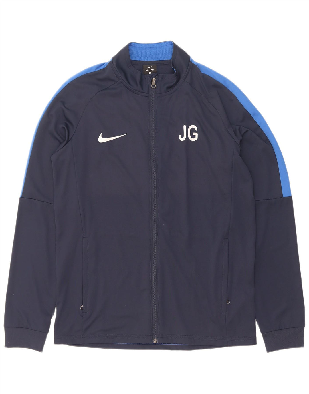 Jachetă de top pentru trening Nike Dri Fit Graphic pentru bărbați, mijlociu, bleumarin, color block