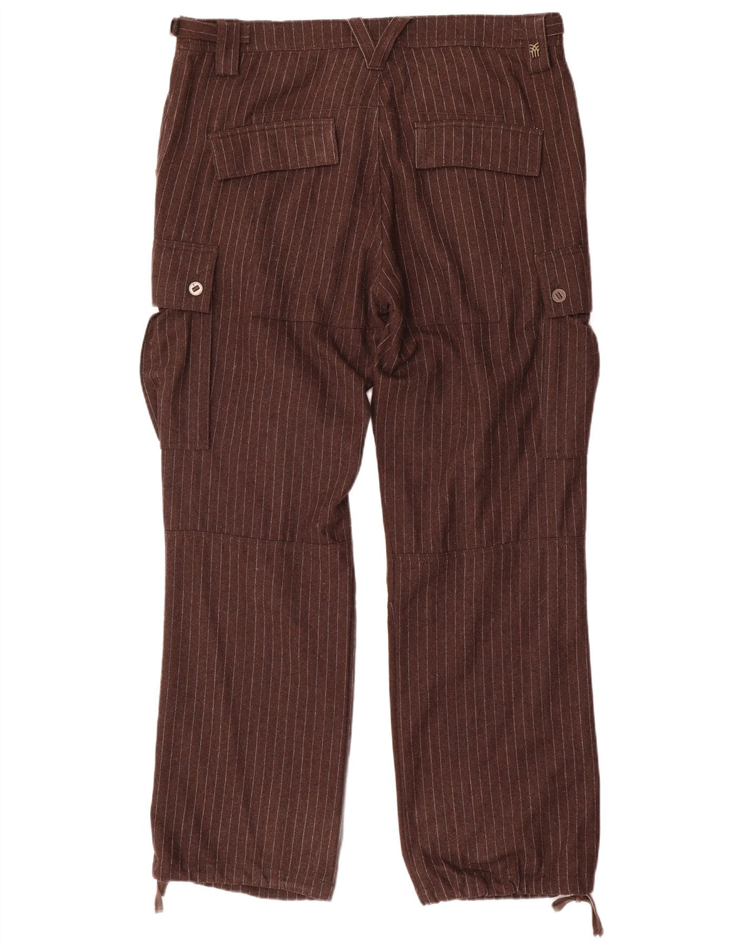 Pantaloni cargo drepti pentru bărbați Fenchurch L36 L33 Poliester cu dungi maro