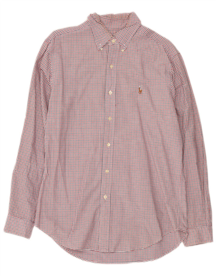 Cămașă de flanel, pentru bărbați, Ralph Lauren, roșu mediu, bumbac
