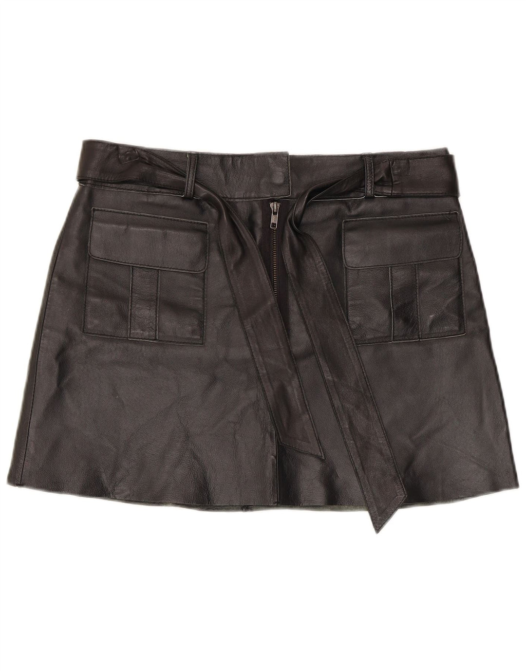 Fusta Mini piele Conbipel Femei IT 44 Medium W34 Piele Neagra