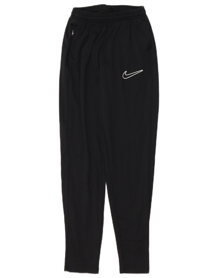 Pantaloni de trening Nike Dri Fit pentru femei UK 10 Poliester negru mic