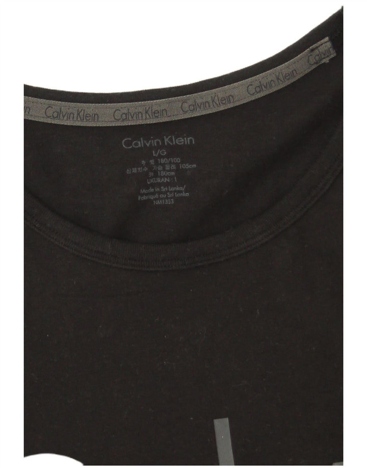 Tricou grafic Calvin Klein pentru bărbați Top mare negru