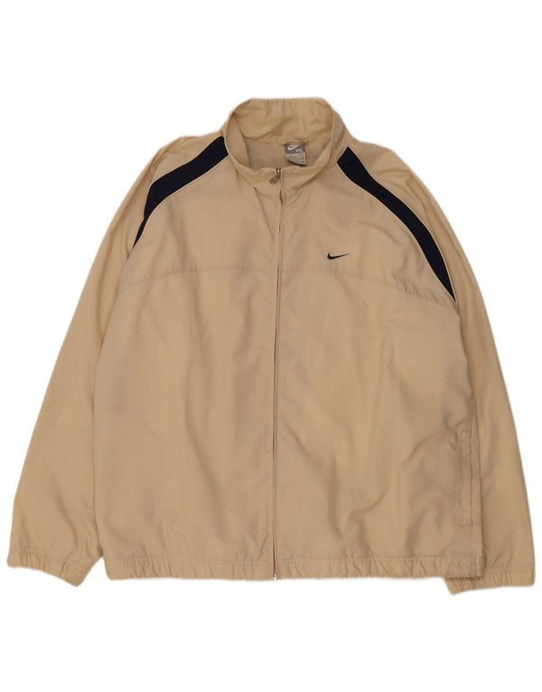 Jachetă de trening pentru bărbați Nike Marea Britanie 47/48 2XL Bej Poliester bloc de culoare